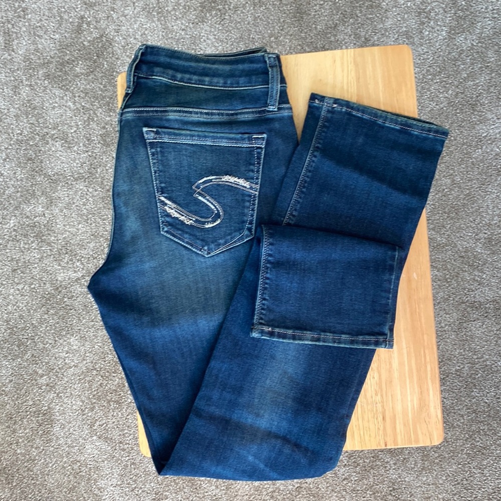 Womens Jean SILVER Suki Straight 29x30